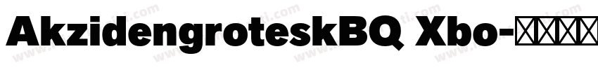 AkzidengroteskBQ Xbo字体转换